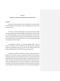 At we have a team of ma and phd qualified experts working tirelessly to provide high quality customized writing solutions to all your assignments including example of chapter 5 in qualitative thesis essays, term papers, research papers, dissertations, coursework and projects. Chapter 5 And 6 Grade 11 Research Sample Waste Management Municipal Solid Waste
