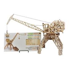 Ugears trimaran merihobus mechanical wooden 3d model for ages 14. Mechanical 3d Puzzle Wood Trick Tower Crane Toys4brain Stem Toys Puzzle Wood Tower Crane Stem Toys