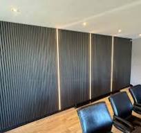 Adeqo Akupanel - Akoestische Wandpanelen - Zwart Eiken 260 x 60 cm - 3  zijdig