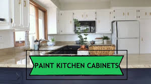 how to paint old kitchen cabinets white