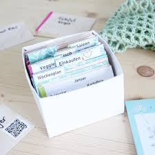 In meinem letzten blogpost ging es darum, dass ich mit einem wochenplan mein essen plane, um möglichst wenig lebensmittelmüll zu produzieren. Speiseplan Basteln Wochenplan In Der Box Das Ist Yeah