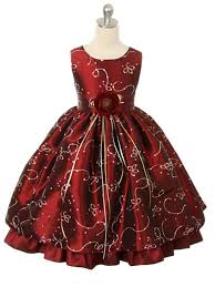 Robot Check Girls Christmas Dresses Flower Girl Dresses Taffeta Toddler Christmas Dress