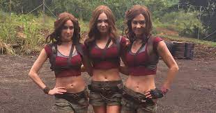 Maybe you would like to learn more about one of these? Karen Gillan Shows Off Toned Body As She Poses With Her Identical Jumanji Stunt Doubles In Hawaii Daily Record