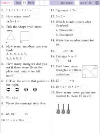 Mental Math Grade 1 Day 35 Mental Math Mental Maths Worksheets Math Pages