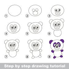 Dibujos faciles paso a paso. Tutorial De Dibujo Para Los Ninos Como Dibujar El Buitre Divertido Ilustraciones Vectoriales Clip Art Vectorizado Libre De Derechos Image 54302731