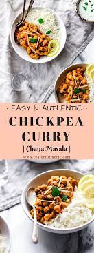Authentic Chana Masala Indian Chickpea Curry Recipe Indian Food Recipes Vegetarian Indian Food Recipes Vegetarian Recipes Easy Dinner