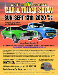 Top free images & vectors for classic car show today near me in png, vector, file, black and white, logo, clipart, cartoon and transparent. Canceled Car Truck Show At Curtis Lumber Sunday Sep 13 2020 Saratoga Springs Ny Events