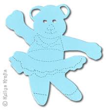 Dancing Ballerina Teddy Bear Die Cut Shapes Pack Of 10 0 49