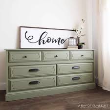 How To Paint Laminate Furniture With Olive Green Paint In 2020 Painting Laminate Furniture Laminate Furniture Green Bedroom Furniture