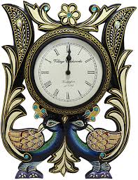 Silent wall clock repair tool parts diy quartz clock movement mechanism hands clock repair tool parts kit set wall mounted. Buy Indian Handmade Art Peacock Wall Clock Online 1749 From Shopclues