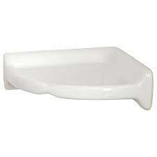 Daltile Restore 8 1 2 In X 8 1 2 In X 2 5 8 In Ceramic Wall Mounted Corner Shelf In Bright White Re15ba780cc1p Wall Mounted Corner Shelves Corner Shelves Daltile