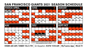 Giants Home Schedule 2022 San Francisco Giants Release 2021 Schedule - San Francisco News
