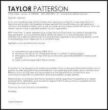 Sales Account Executive Cover Letter Sample Cover Letter Templates Examples