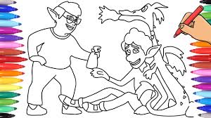 Onward coloring pages are a good way for kids to develop their habit of coloring and painting, introduce them new colors, improve the creativity and motor skills. Onward Coloring Pages Coloring Disney Onward Scene Drawing Onward Coloring Page Disney Onward Youtube