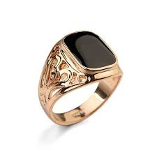 Black And Rose Gold Male Wedding Band Black Zircon Stone Hollow Sides Ring Rings For Men Mens Black Ring Black Rings