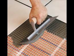 The space heater or also the space heating system has either a ceramic or coiled element that heats up using electricity. How To Install A Suntouch Electric Floor Heating Mat Youtube
