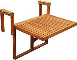 Typically, the felt comes in one large piece, and includes instructions for removing pieces to fit each railing. Amazon Com Interbuild Stockholm Folding Balcony Deck Table Outdoor Hanging Railing Bar Table Fsc Acacia Wood Adjustable 24 X 18 Inches Golden Teak Furniture Decor
