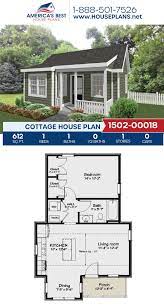 House Plan 1502 00018 Cottage Plan 612 Square Feet 1 Bedroom 1 Bathroom Guest House Plans Cottage Plan House Blueprints