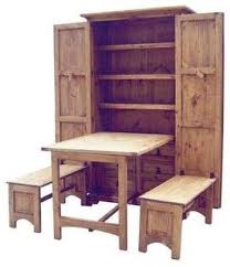 Six Drawers Four Shelves Iron Hinges Ample Storage And Seating Warranty One Year Made From White Pi Space Saver Kitchen Table Furniture Tiny House Living