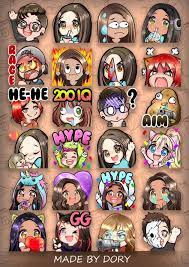 I Will Draw Kawaii Twitch Emotes And Badges Twitch Kawaii Kappa Twitch