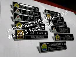 Kumpulan contoh name tag word beserta filenya ditulis admin. Jual Name Tag Anak Sekolah Pns Guru Dll Di Lapak Tunggal Jaya Bukalapak
