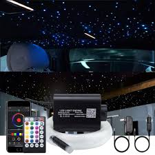 Automotive customization shop in los angeles, california. Buy Akepo 16w Fiber Optic Lights Star Ceiling Light Kit App Control For Car Home Fibre Optical Cable Strands 150pcs 0 75mm 6 5ft 2m 28key Musical Remote Control Online In Indonesia B07pdf8zp7