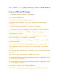 Judul skripsi bahasa inggris tentang vocab kualitatif. 10 Judul Skripsi Bahasa Inggris Indonesian Language English Language