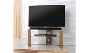 Made with sturdy oak and veneer that supports up to 200 pounds, this console can hold tv sets of up to 50 inches. Oak Tv Stands Tv Units Cabinets And Furniture