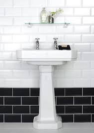 So amongst many other decisions, i poured over whether to stack or stagger the tile in the bathroom designs, which led me to larger questions. Black And White Subway Tiles Bathroom Novocom Top