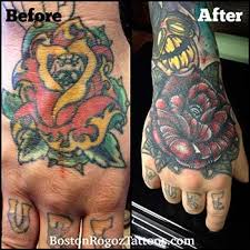 25 finger tattoos that will never go out of style. Rose Cover Up Hand Tattoo By Boston Rogoz Tattoos