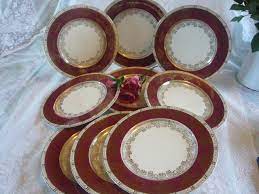 Buy multiple items, save on shipping. Set Of Vintage Crown Ducal Dinner Plates