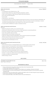 Maybe you would like to learn more about one of these? First Line Manager Resume Sample Mintresume