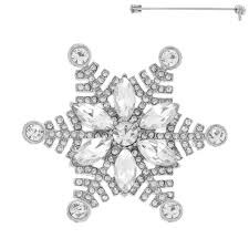 snowflake brooch