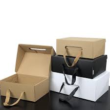 Eco Friendly Kraft Paper Gift Box Black Brown 4 Size Foldable Carton Packaging Box Suitable For Clothes And Shoes Xd22886 Australia 2021 From Onlove Au Au 6 6 Kotak Hadiah Ide Kemasan Pembungkus Hadiah