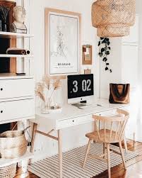 Modern Boho Home Office How To Work From Home Workingfromhome Homeoffice Homeofficedecor Homeofficeinspiration H Home Home Office Design Home Decor