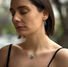 Turquoise Sea Glass Dangle Earrings: Sterling Silver Beach Jewelry