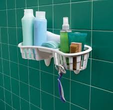 Command Large Shower Caddy With Water Resistant Strips Amazon Com Shower Caddy Large Shower White Shower Caddy
