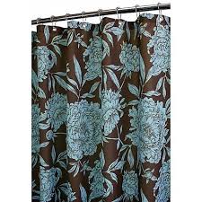Hookless and extra long, these bathroom curtains feature crisp and colorful prints on the front, with a white reverse side. Blue Brown Shower Curtain Ideas On Foter