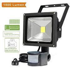 Lte 20w Motion Sensor Lights Super Bright Outdoor Led Flood Lights 1500 Lumen 100w Halogen Lights Eq Led Flood Lights Led Outdoor Lighting Motion Sensor Lights