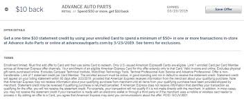 Once there, click on live chat button (at bottom right corner) or send a text message to contact their customer service and check your balance. Expired Advance Auto Parts Amex Offer Spend 50 Get 10 Back 20 Discount On Gift Card Gc Galore