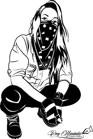 A look at cartoons that parodied gangster crime dramas. Vector Girl Hood By Theduardoeney Girls Cartoon Art Dark Art Photography Girl Drawing