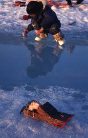 All Sizes Inuit Child Playing With His Self Built Toy A Mini Scooter Transporting Seal Meat Pond Inlet Canada Flickr Pho Pond Inlet Kids Playing Inuit