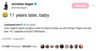 These 25 chrissy teigen quotes, funny memes and unforgettable tweets. 21 Chrissy Teigen Tweets That Shook Twitter To Its Core