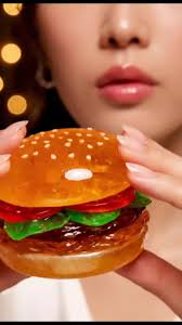 Crystal candy burger crunch 😍🍔✨ So satisfying! #asmr #candyasmr #aes...