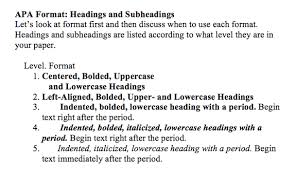 This sample paper uses primarily two levels of headings (levels 1 and 2). Dating Sub Headers In Apa