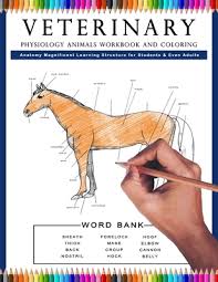 Veterinary Physiology Animals Workbook and Coloring Anatomy Magnificent  Learning Structure for Students & Even Adults by Patrick Crown