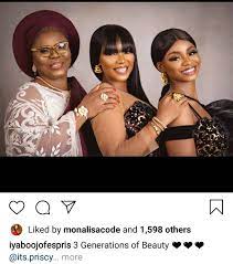 Busty british milf playing with her self in kitchen. Iyabo Ojo Her Mother And Her Daughter Pose For Beautiful 3 Generations Photos Ask Teekay