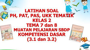 Check spelling or type a new query. Kelas 2 Tematik Tema 5 Dan 6 Latihan Soal Ph Pts Pas Pa Sbdp Kd 3 3 3 4 Youtube
