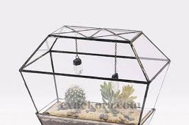 Modern Sera Tarzi Saksilar Geometrik Teraryum Cam Teraryum Terraria