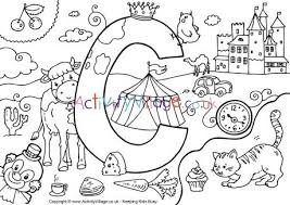 Just click on the alphabet coloring pages that you like and then click on the print button at the top of the page. I Spy Alphabet Colouring Page C